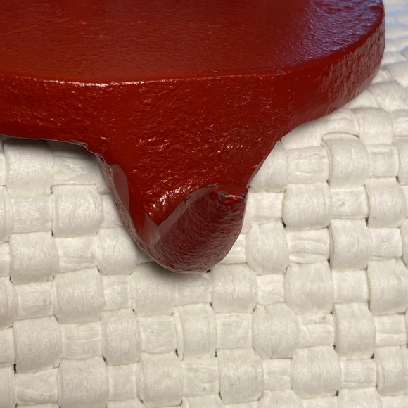 VTG 1990 Lillian Vernon Cast Iron Waving Santa Stocking Holder - Picture 6 of 7